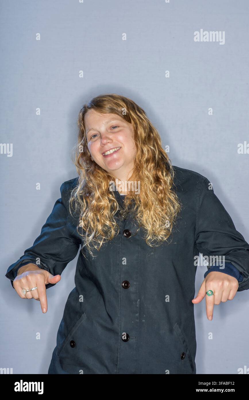 Porträt von Kate Tempest, britische Poetin Stockfoto
