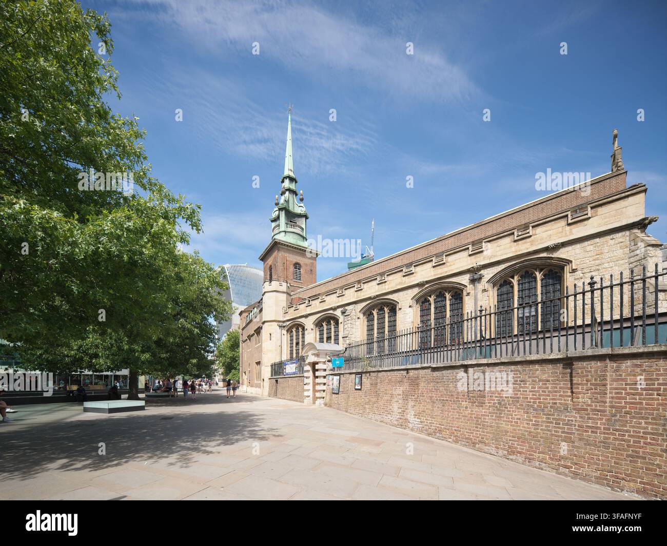 All Hallows by the Tower christliche Kirche, London, England. Stockfoto