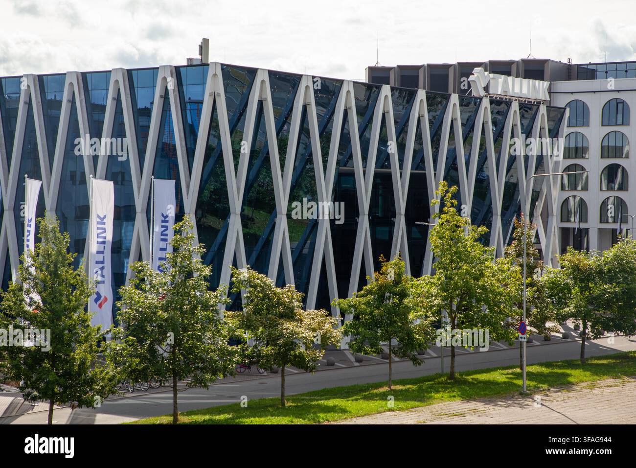 Hauptsitzgebäude von Tallink in Tallinn, Estland Stockfoto