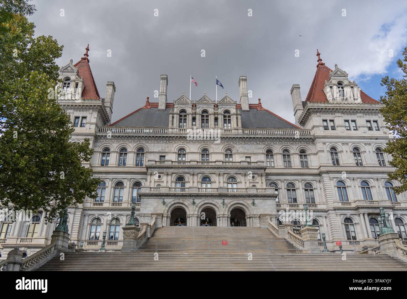 Albany, New York, 9. Oktober 2024: Das New York State Capitol in Albany, New York Stockfoto