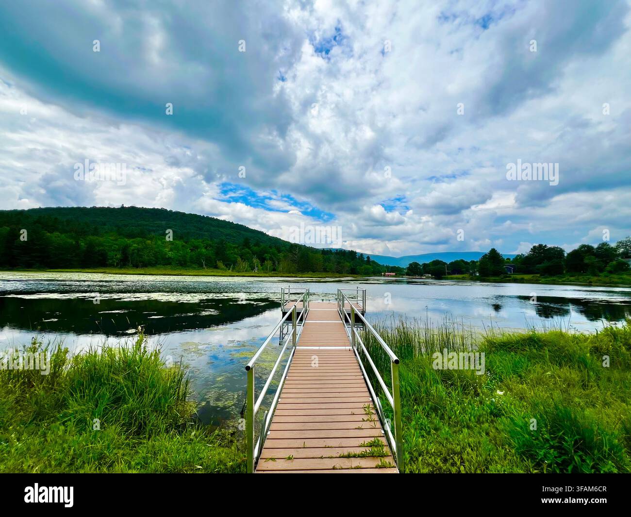 Rip-Van-Winkle-See in Tannersville, Region der Catskill Mountains, Bundesstaat New York, USA. Stockfoto