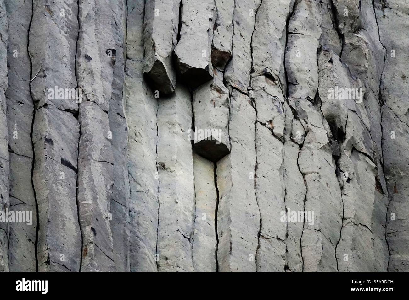 Vulkanische geologische Formationen in der Nähe des Balatonsees, Ungarn Stockfoto