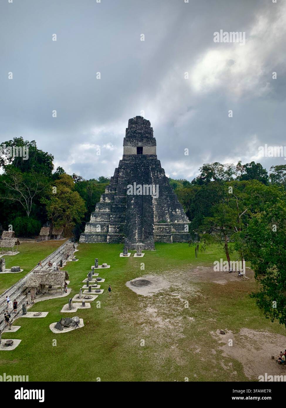 Tempel des Großen Jaguars (Tikal, Guatemala) Stockfoto