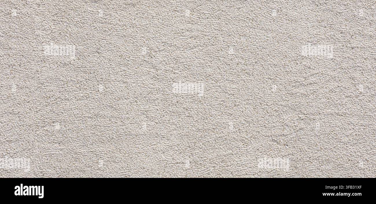 Stuckwandtextur zeigt eine grobe Betonoberfläche mit körnigem Finish Stockfoto