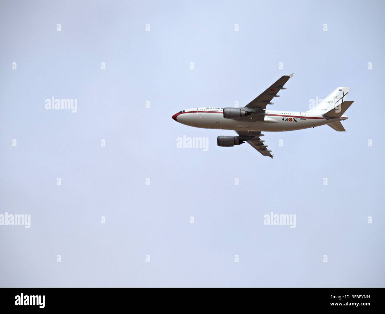 Airbus A310 T.22-2 der spanischen Luftwaffe im Vorbeiflug Stockfoto