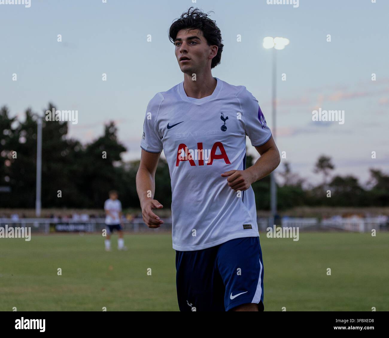 Oliver Irow von Tottenham Hotspur U21 beim Vorsaison-Freundschaftsspiel gegen Enfield Town im Bild. Stockfoto