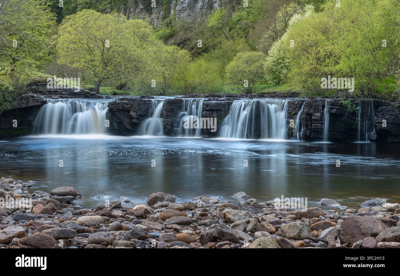 Wainwath Force, ein Wasserfall nahe Keld in Swaledale, Yorkshire Dales Stockfoto
