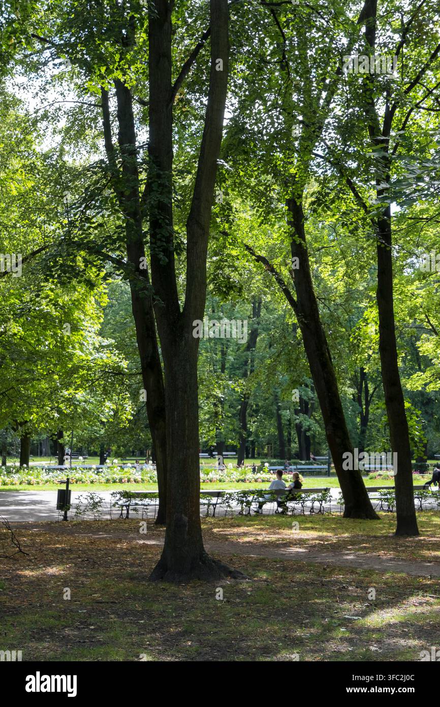 Saxon Gardens in Warschau, Polen Stockfoto