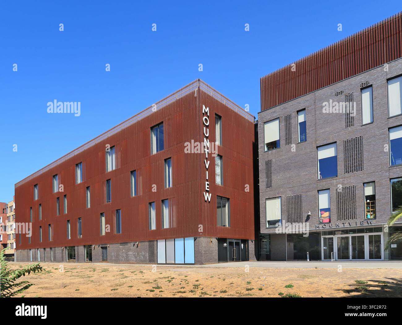 Mountview Academy of Theatre Arts, London. Äußeres des neuen Gebäudes in Peckham – eröffnet 2018. Lehrt Dramatik und Theatermethoden. Stockfoto