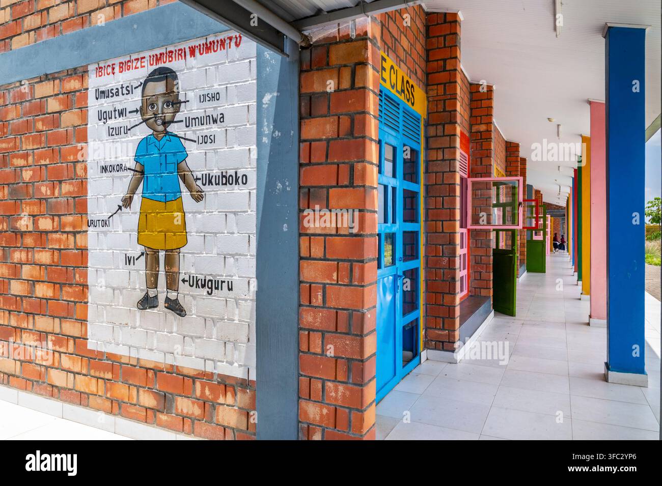 Ruanda, Großer Seenbezirk, Nordprovinz, Bezirk Musanze, Kinigi, Kampanga-Zentrum für frühe Kindheit und Familienentwicklung, die Kindertagesstätte Stockfoto