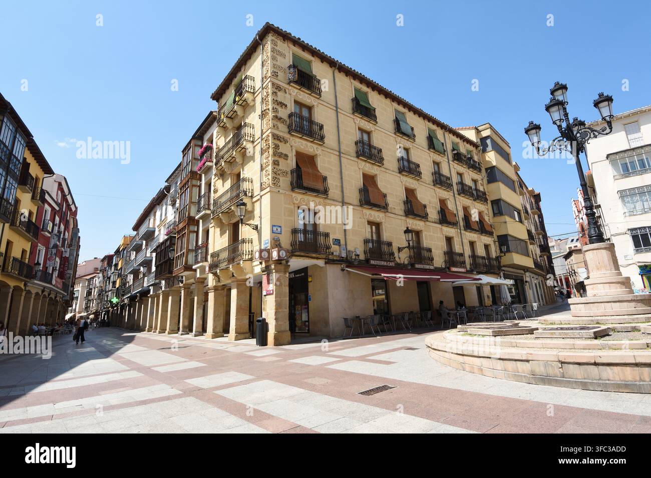 Platz El Rosal y San Blas und El Collado Straße, Historisches Zentrum von Soria, Soria; Kastilien und León; Spanien; Stockfoto