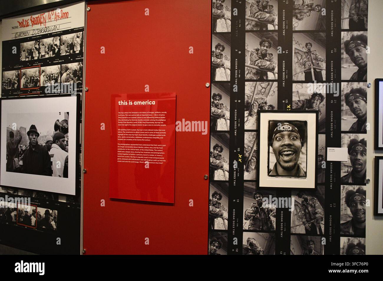 Contact High - Eine Ausstellung zur visuellen Geschichte des Hip-Hop im Museum of Pop Culture in Seattle, Washington Stockfoto