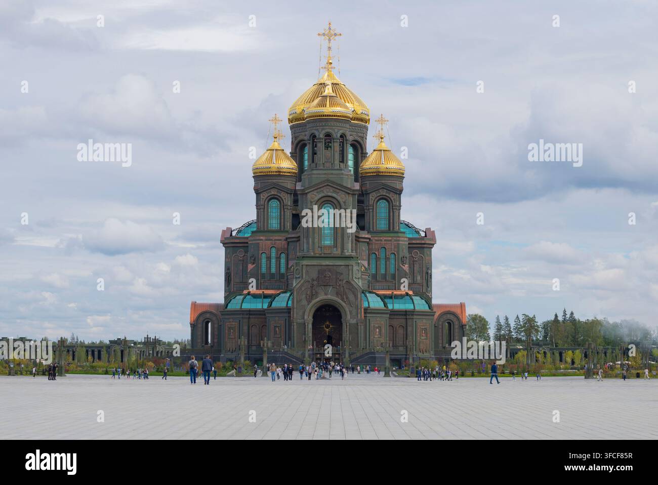 MOSKAUER REGION, RUSSLAND - 27. AUGUST 2020: Blick auf den Haupttempel der Streitkräfte der Russischen Föderation an einem Augusttag. Patriotischer Park, Moskau Stockfoto