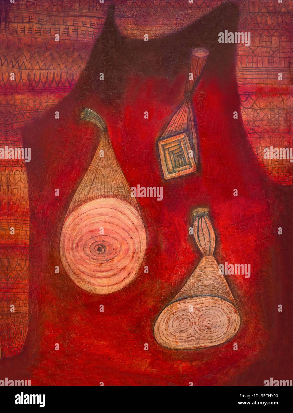 Omega 5, Trap, Paul Klee, 1927, Thyssen-Bornemisza Nationalmuseum, Museo Nacional Thyssen-Bornemisza, Madrid Stockfoto