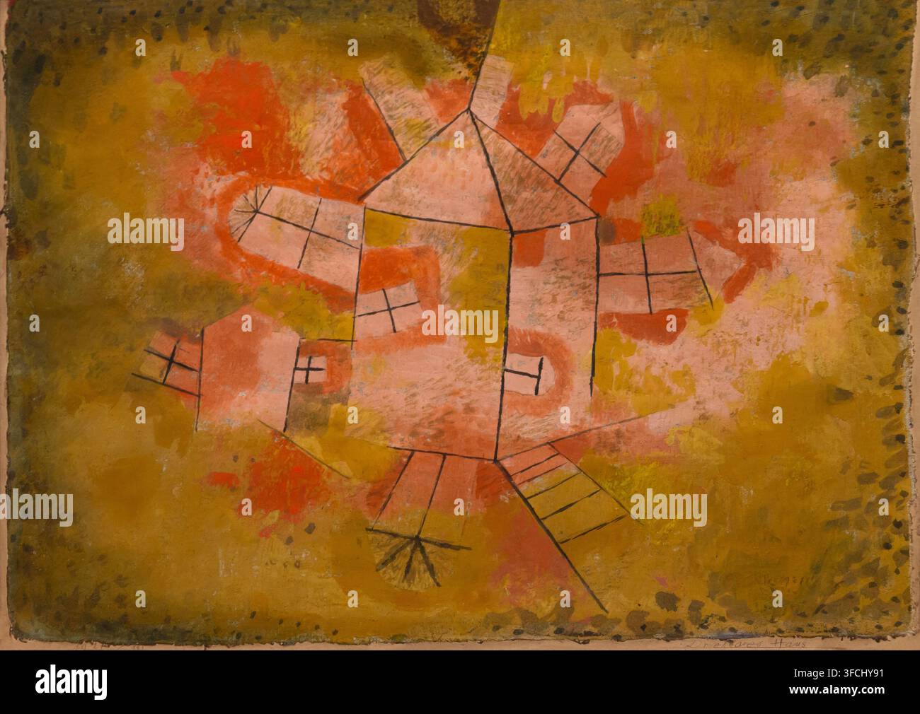 Revolving House, Paul Klee, 1921, Thyssen-Bornemisza Nationalmuseum, Museo Nacional Thyssen-Bornemisza, Madrid Stockfoto