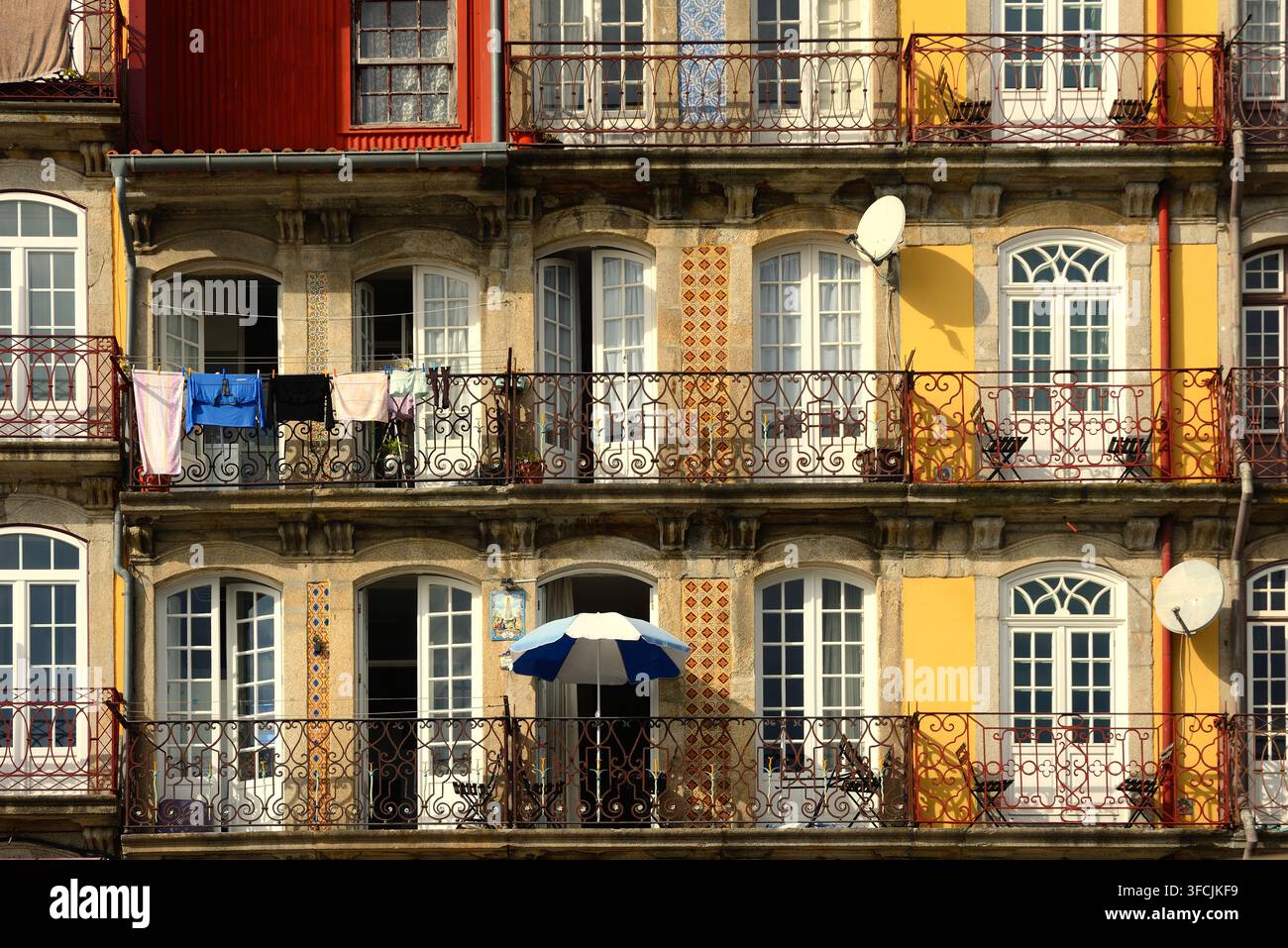 Ribeira-Bezirk, Porto Stockfoto