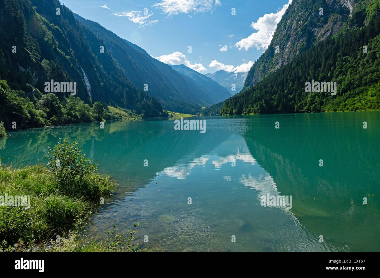 Speicher Stillup See in der Nähe von Mayrhofen in Tirol in den österreichischen Alpen Stockfoto