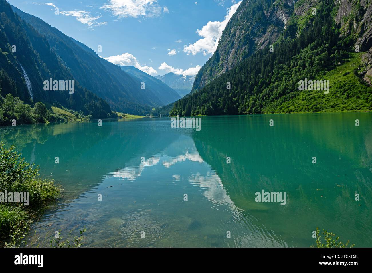 Speicher Stillup See in der Nähe von Mayrhofen in Tirol in den österreichischen Alpen Stockfoto