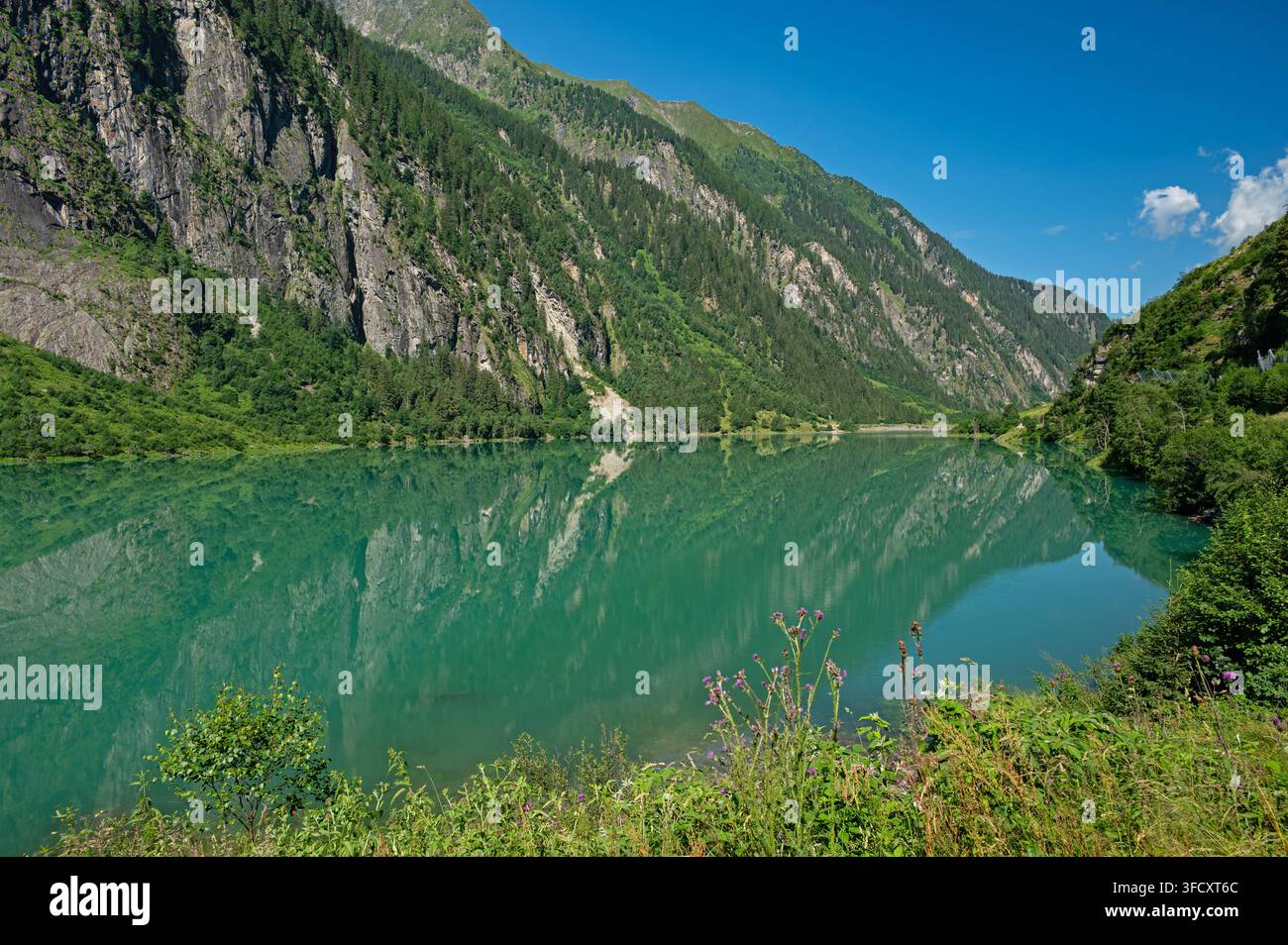 Speicher Stillup See in der Nähe von Mayrhofen in Tirol in den österreichischen Alpen Stockfoto