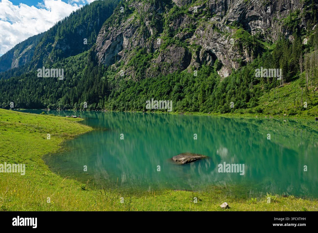 Speicher Stillup See in der Nähe von Mayrhofen in Tirol in den österreichischen Alpen Stockfoto