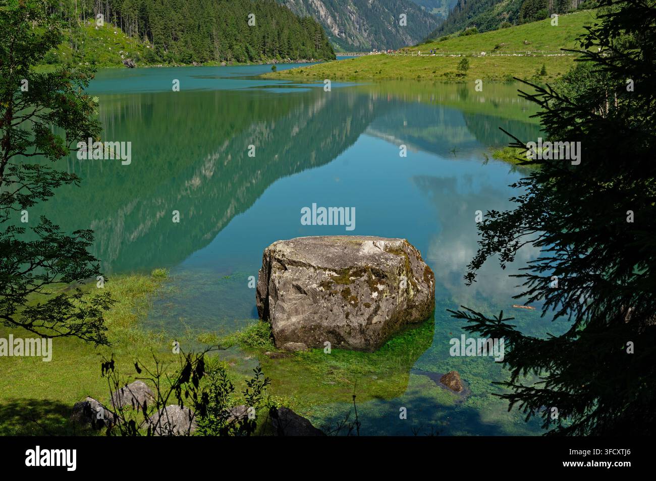 Speicher Stillup See in der Nähe von Mayrhofen in Tirol in den österreichischen Alpen Stockfoto