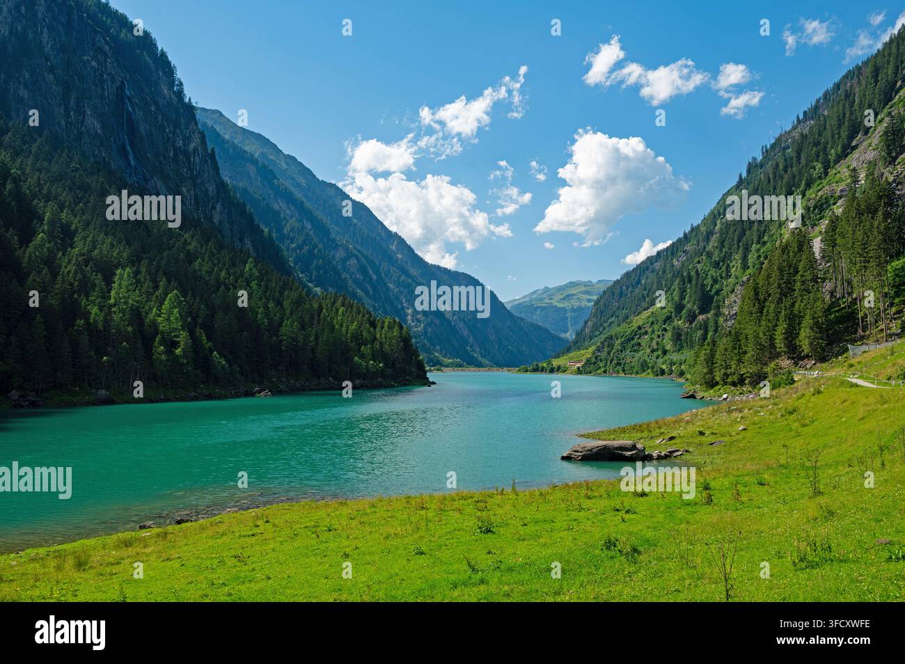 Speicher Stillup See in der Nähe von Mayrhofen in Tirol in den österreichischen Alpen Stockfoto