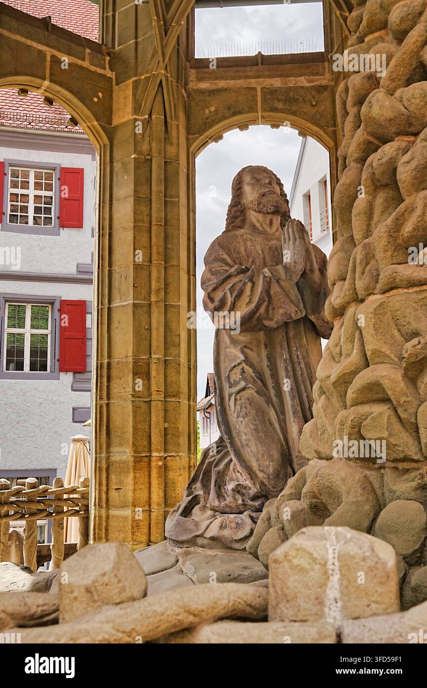 Die Münster ist die größte gotische Kirche am Bodensee. Stockfoto