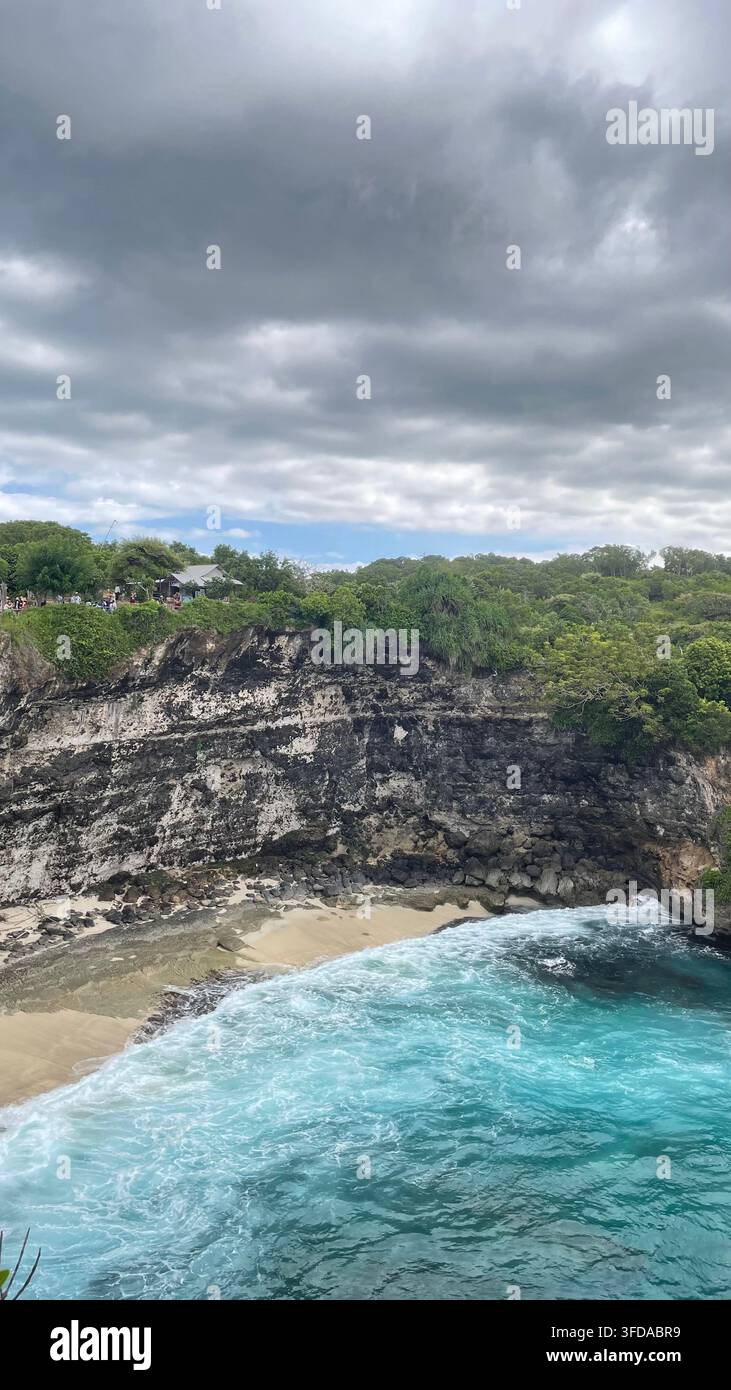 Luftbildklippe - Smartphone-aufgenommenes Stockfoto