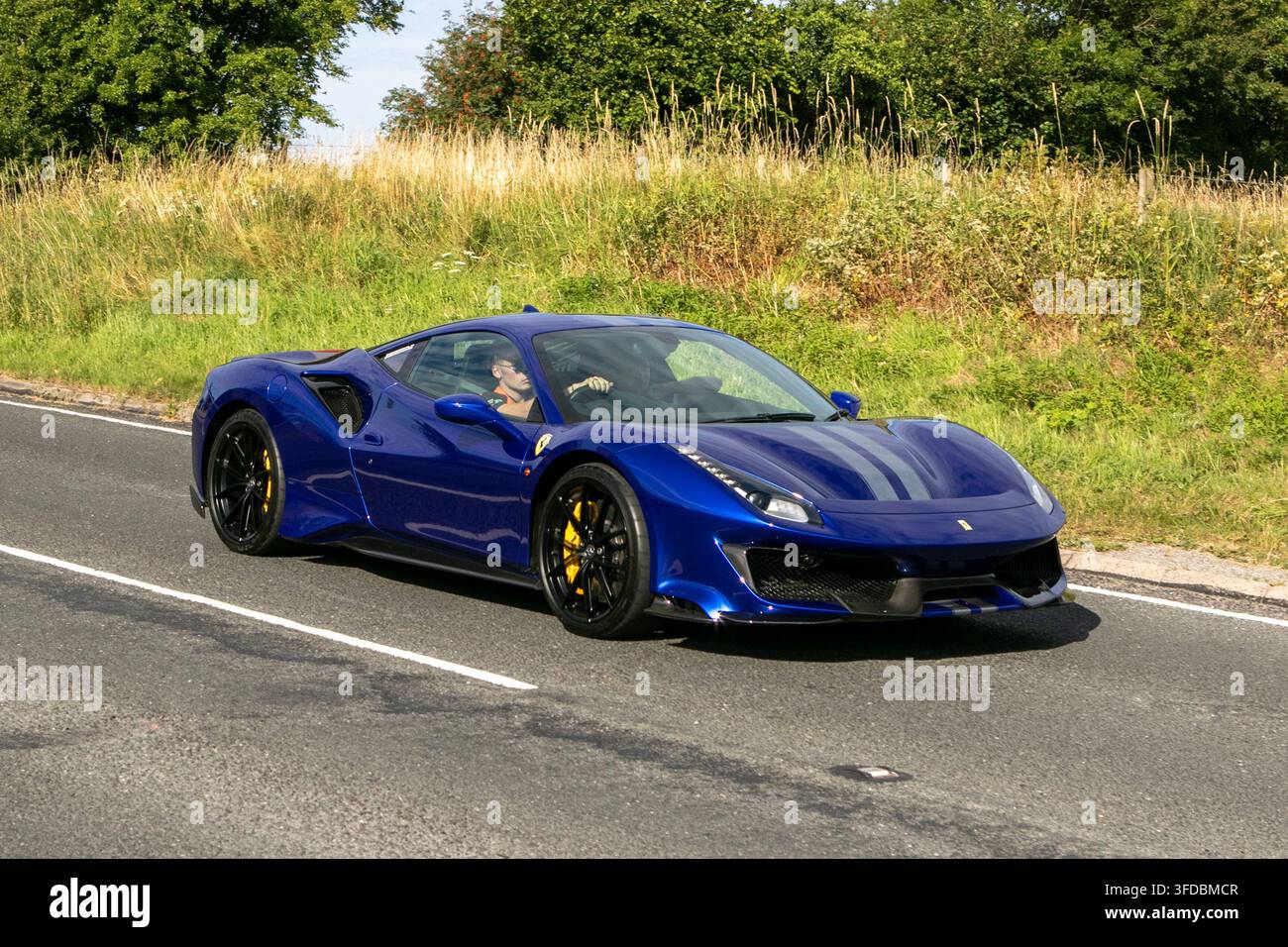 Ferrari 488 Pista Coupé mit hoher Leistung nimmt an der Wheels Up North Weekender am 10. Juli 2026 teil. Westmorland County Showground Stockfoto
