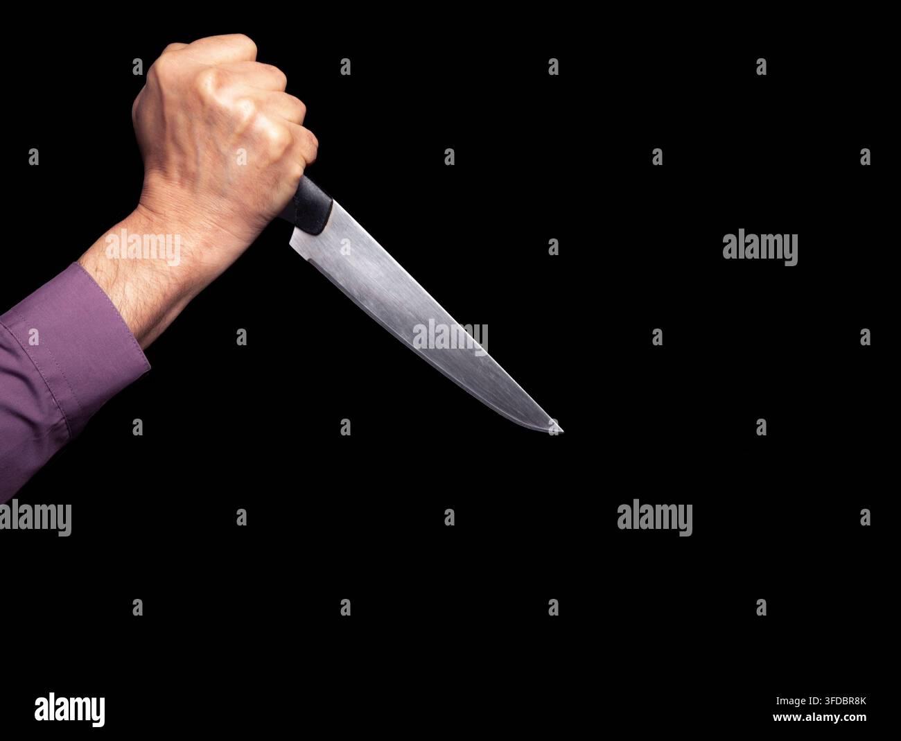 Messer-Kriminalität Stockfoto