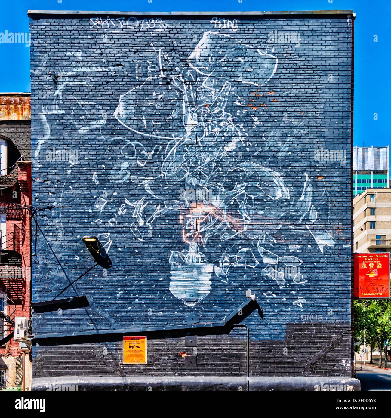 Wandgemälde in Chinatown Stockfoto