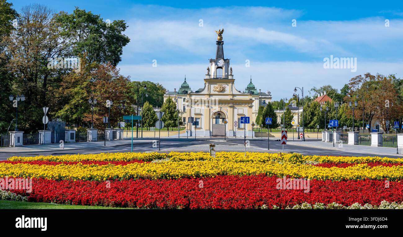 Griffin-Tor am Branicki-Palast, Bialystok, Polen Stockfoto