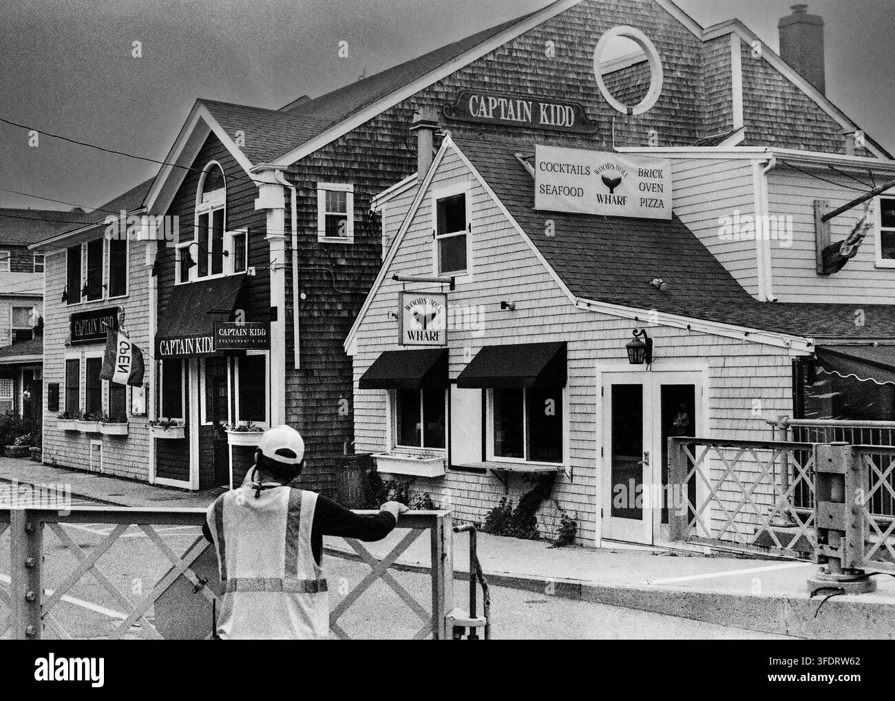 Straßenszene in Words Hole Massachusetts Stockfoto