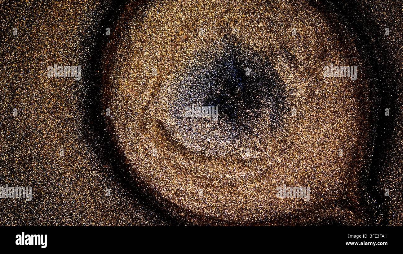 Das Mischen von Alkohol-Tinte erzeugt wirbelnde Muster und lebendige Farben auf der Oberfläche Stockfoto