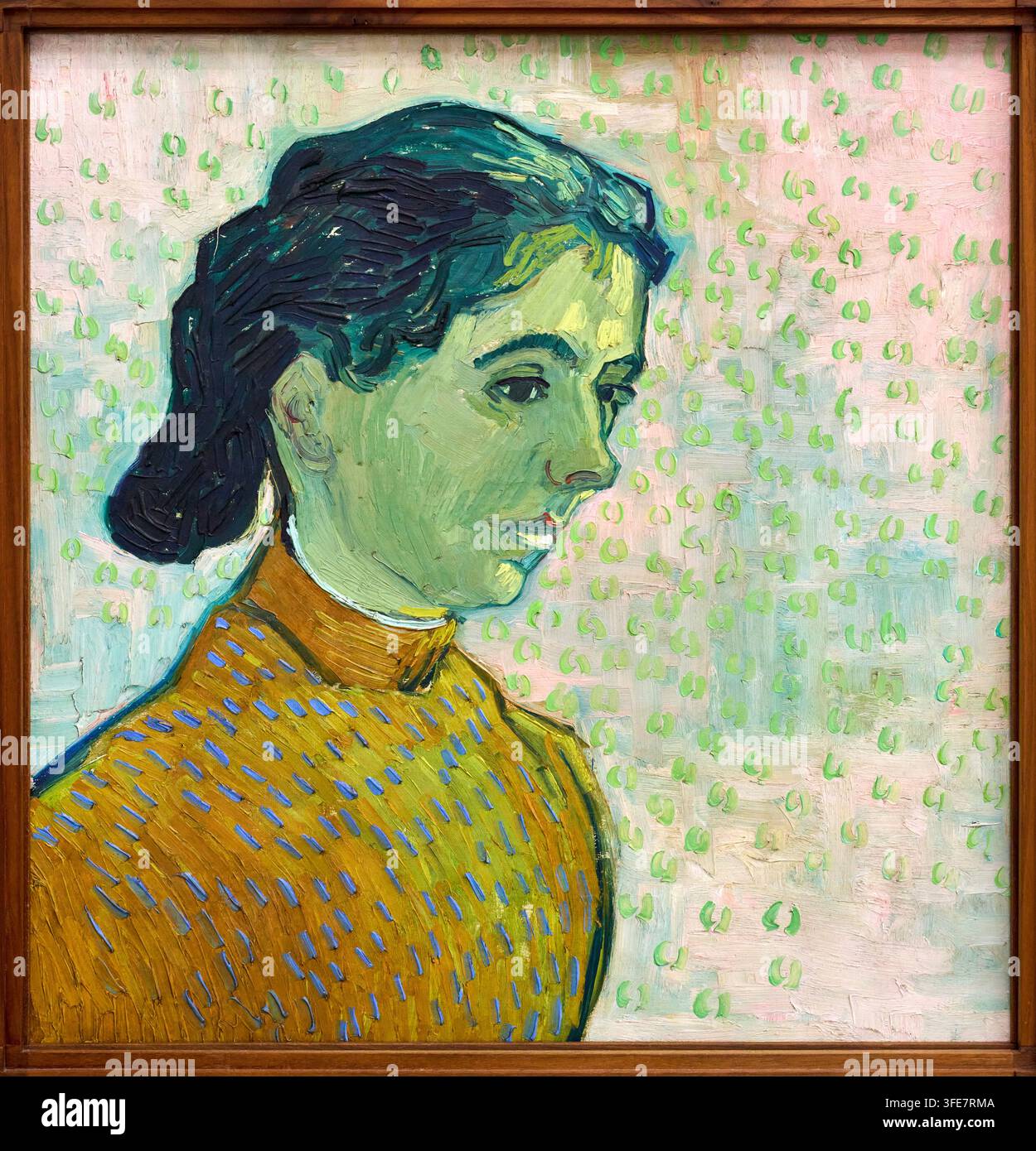 Porträt einer jungen Frau, Auvers-sur-Oise, 1890, Vincent van Gogh (Zundert 1853 - Auvers-sur-Oise 1890), Kröller-Müller-Museum, De Hoge Veluwe Nation Stockfoto