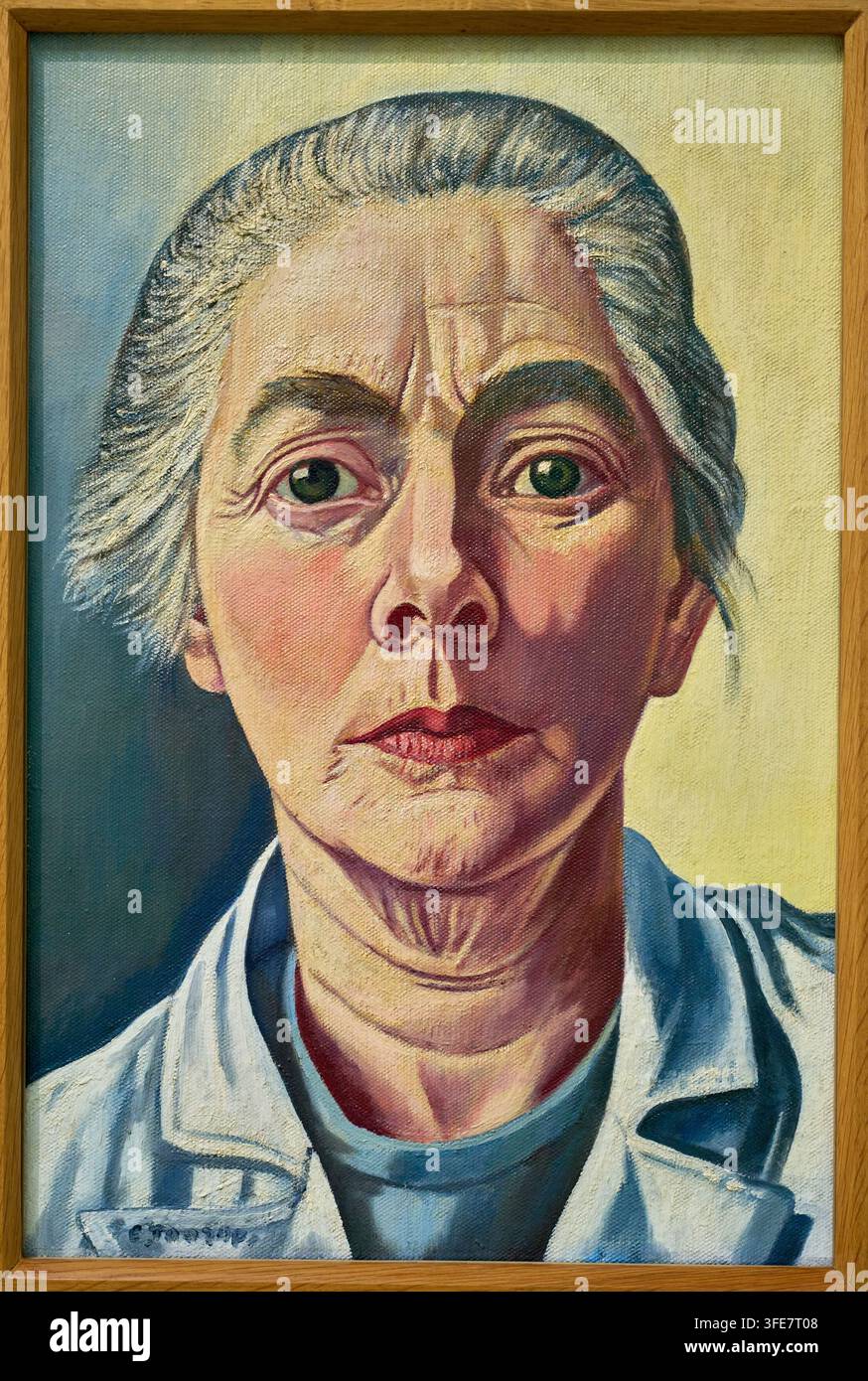 Selbstporträt, 1953-1954, Charley Toorop (Katwijk aan Zee 1891 - Bergen 1955), Kröller-Müller-Museum, De Hoge Veluwe Nationalpark, Otterlo, Die Niederlande Stockfoto