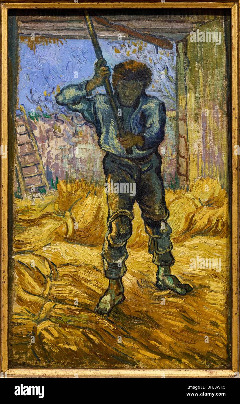 Flügel (nach Millet), 1889, Vincent van Gogh (Zundert 1853 - Auvers-sur-Oise 1890), Van-Gogh-Museum, Amsterdam, Niederlande Stockfoto