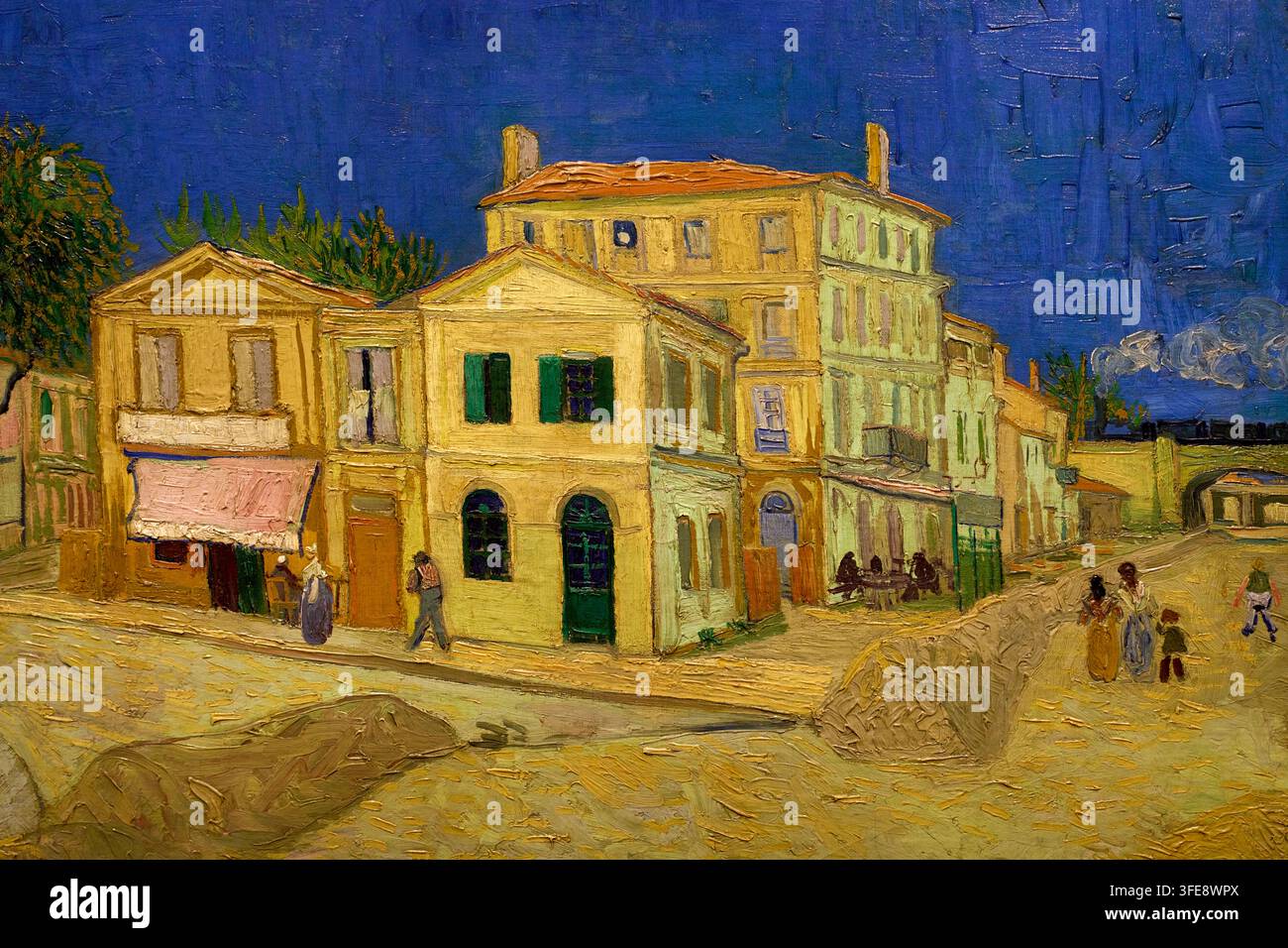 Das Gelbe Haus ('Die Straße'), 1888, Vincent van Gogh (Zundert 1853 - Auvers-sur-Oise 1890), Van Gogh Museum, Amsterdam, Niederlande Stockfoto