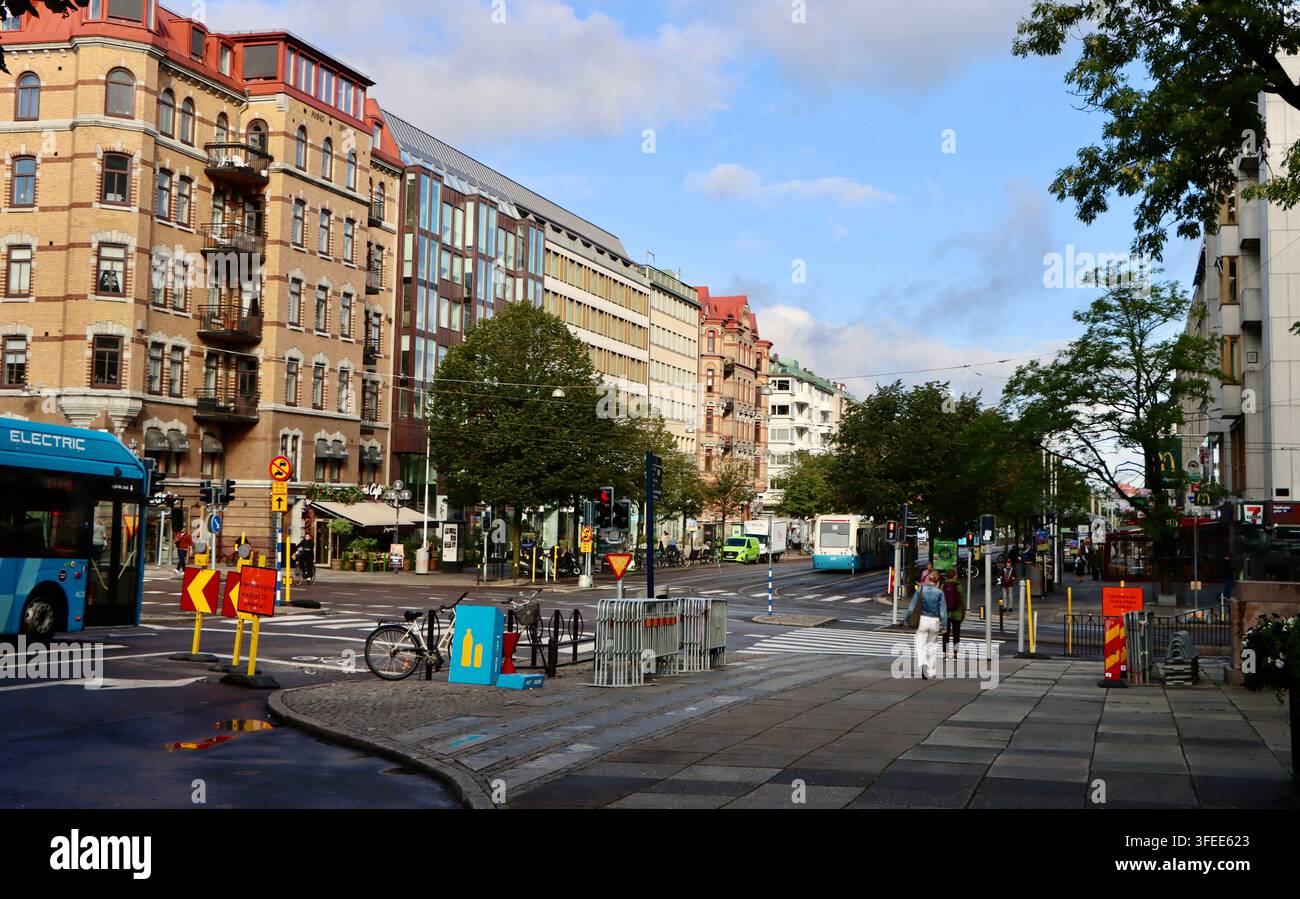 Kungsportsavenyn in Göteborg, Schweden Stockfoto