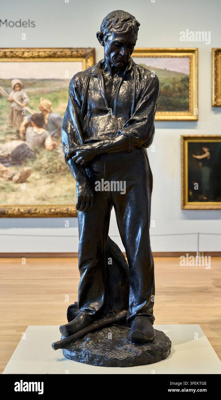 Großer Bauer, Entwurf ca. 1899, gegossen nach 1902, Bronze, Jules Dalou (1838-1902), Van Gogh Museum, Amsterdam, Niederlande Stockfoto