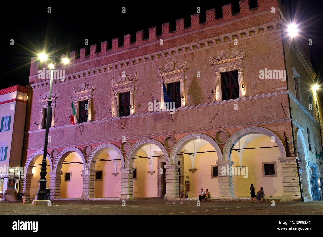 Sommerurlaub in Pesaro Stockfoto