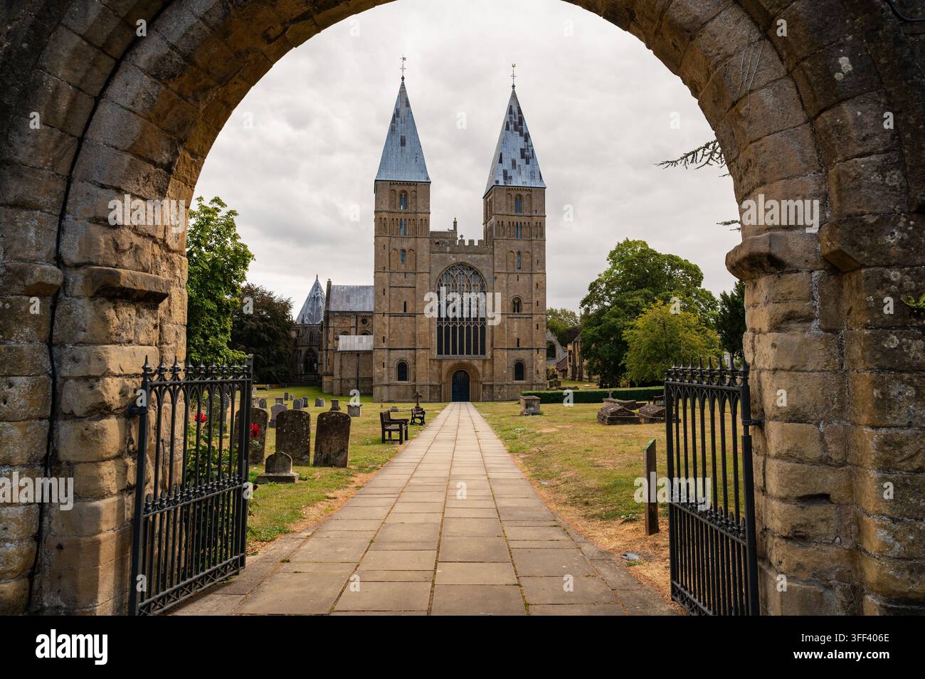 Southwell Minster, Southwell, Nottinghamshire. Aufgenommen am 22. August 2026 Stockfoto