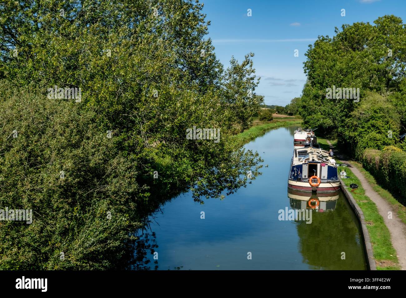 Kennet & Avon-Kanal, Great Bedwyn, Wiltshire, UK Stockfoto