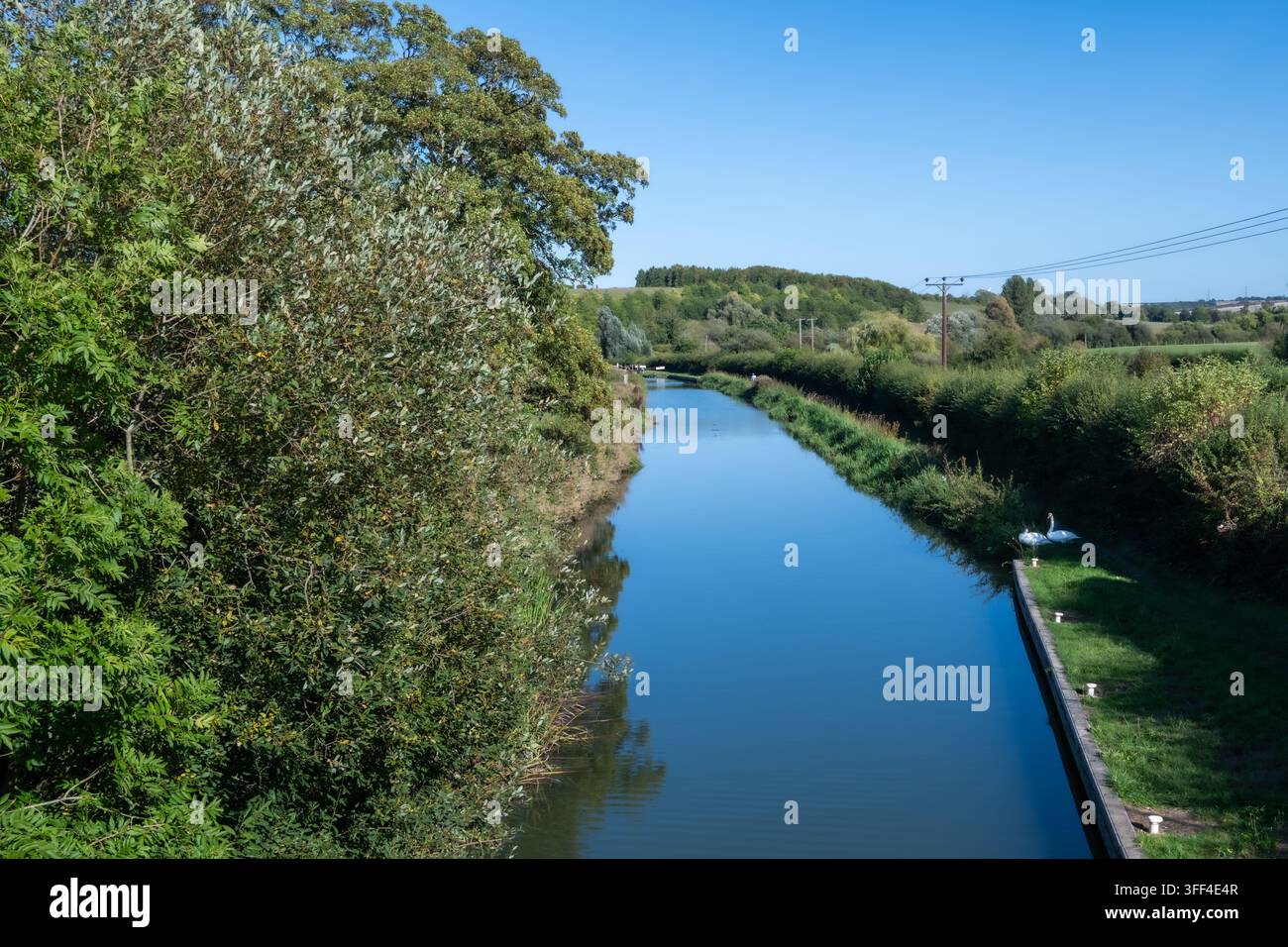 Kennet-&-Avon-Kanal, Crofton, Wiltshire, UK Stockfoto