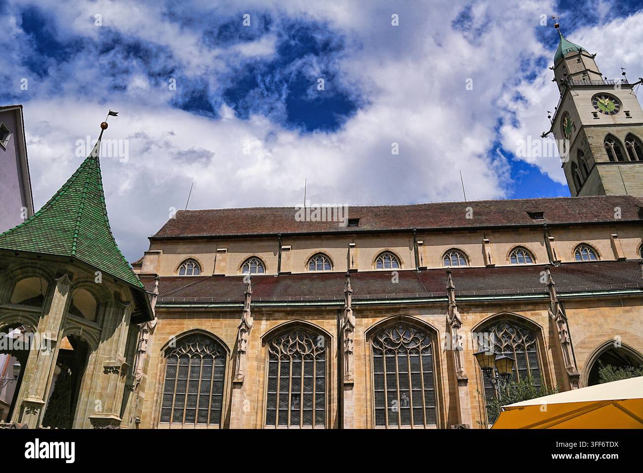 Die Münster ist die größte gotische Kirche am Bodensee. Stockfoto