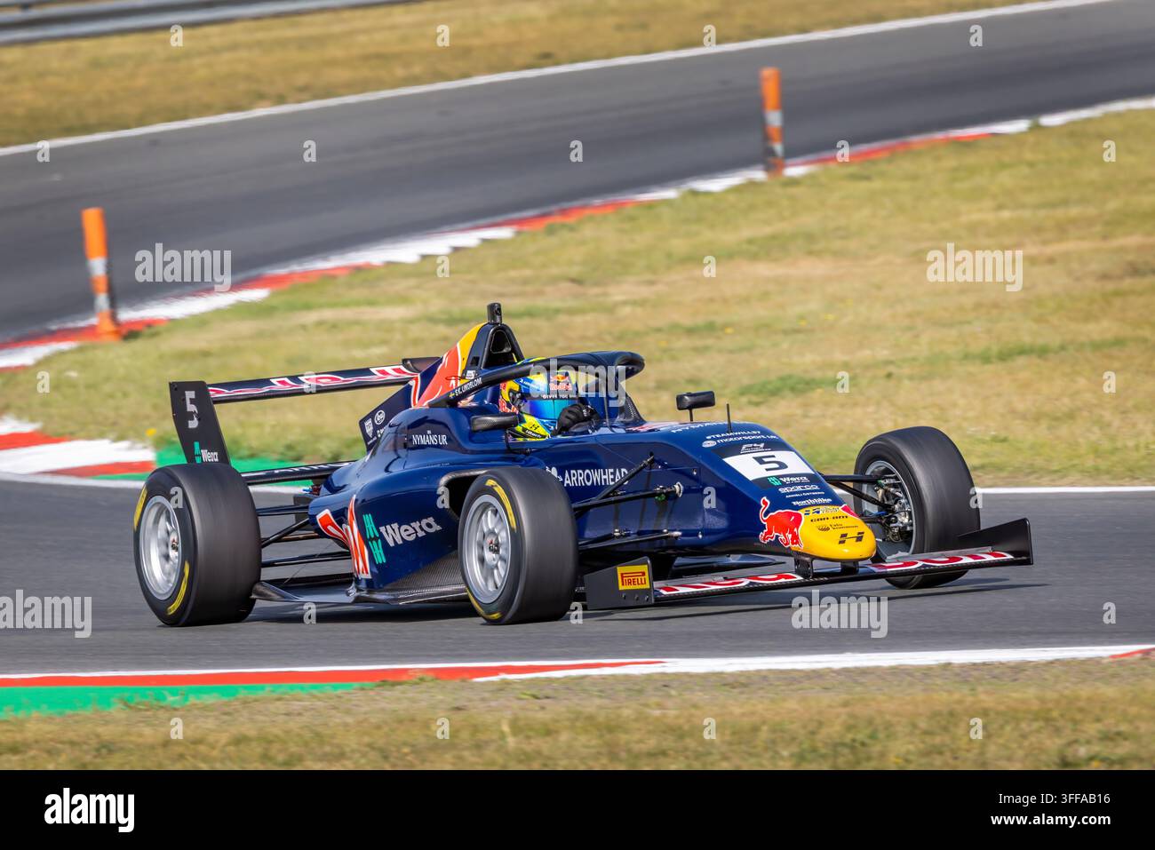 Scott Lindblom in seinem Hitech, 2026 Wera Tool F4 British Championship Auto, in Snetterton, Norfolk, UK. Stockfoto
