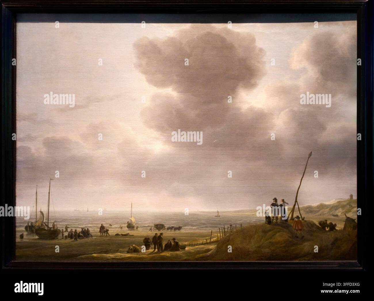 Strandblick, 1643, Simon de Vlieger (c.1601-1653), Mauritshuis-Museum, Den Haag, Niederlande Stockfoto