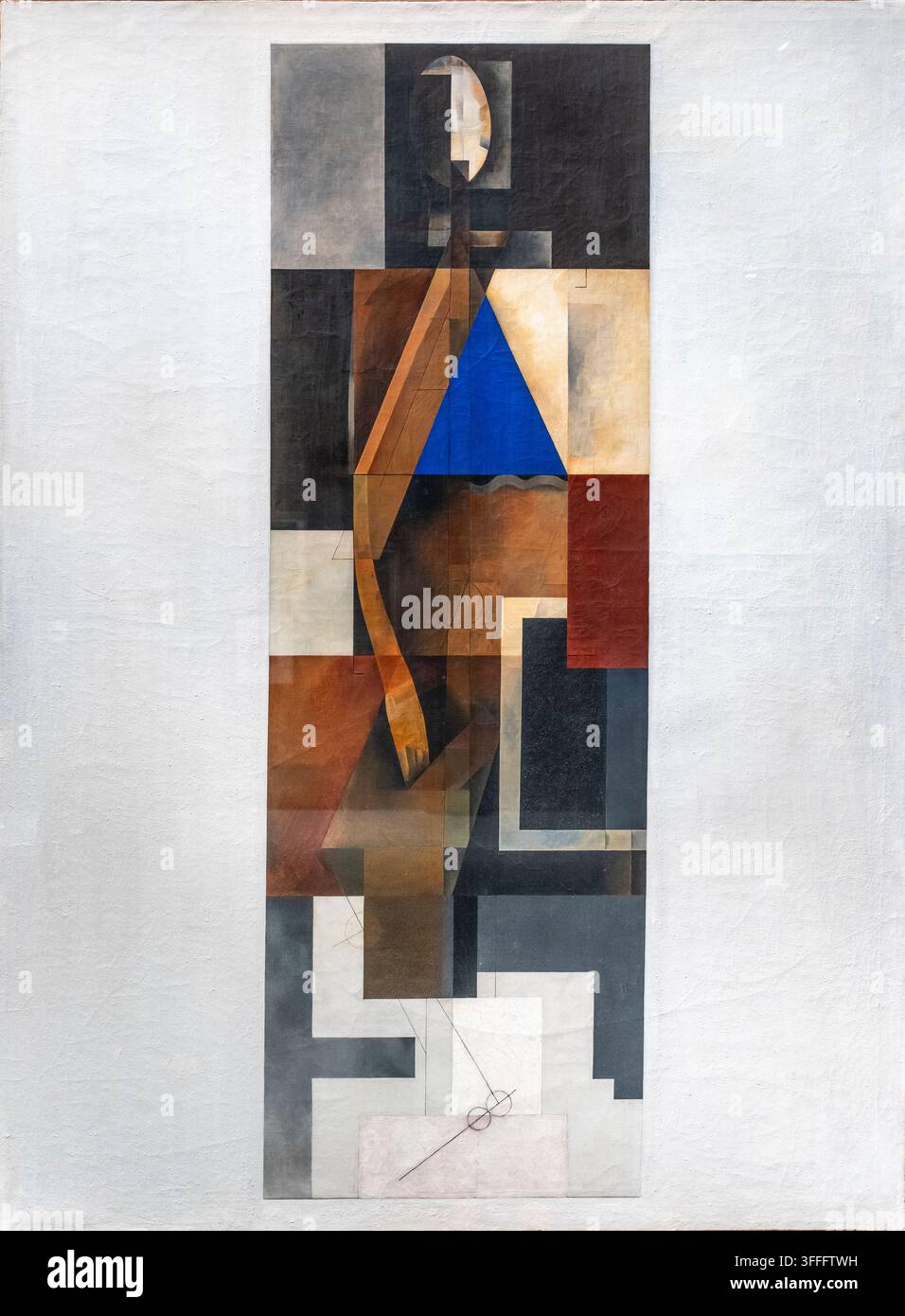 Solomon Nikritin, geb. 1879 - gest. 1935. Techtonik. Synthese von Malerei und Architektur, 1921, Öl auf Leinwand. Museum of Modern Art, Costakis-Sammlung Stockfoto