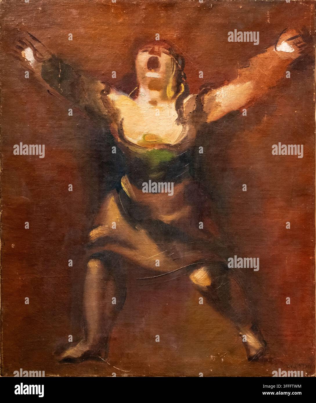 Solomon Nikritin, geb. 1879 - gest. 1935. Schreiende Frau, 1928, Öl auf Leinwand. Museum of Modern Art, Costakis-Sammlung. Griechenland. Stockfoto