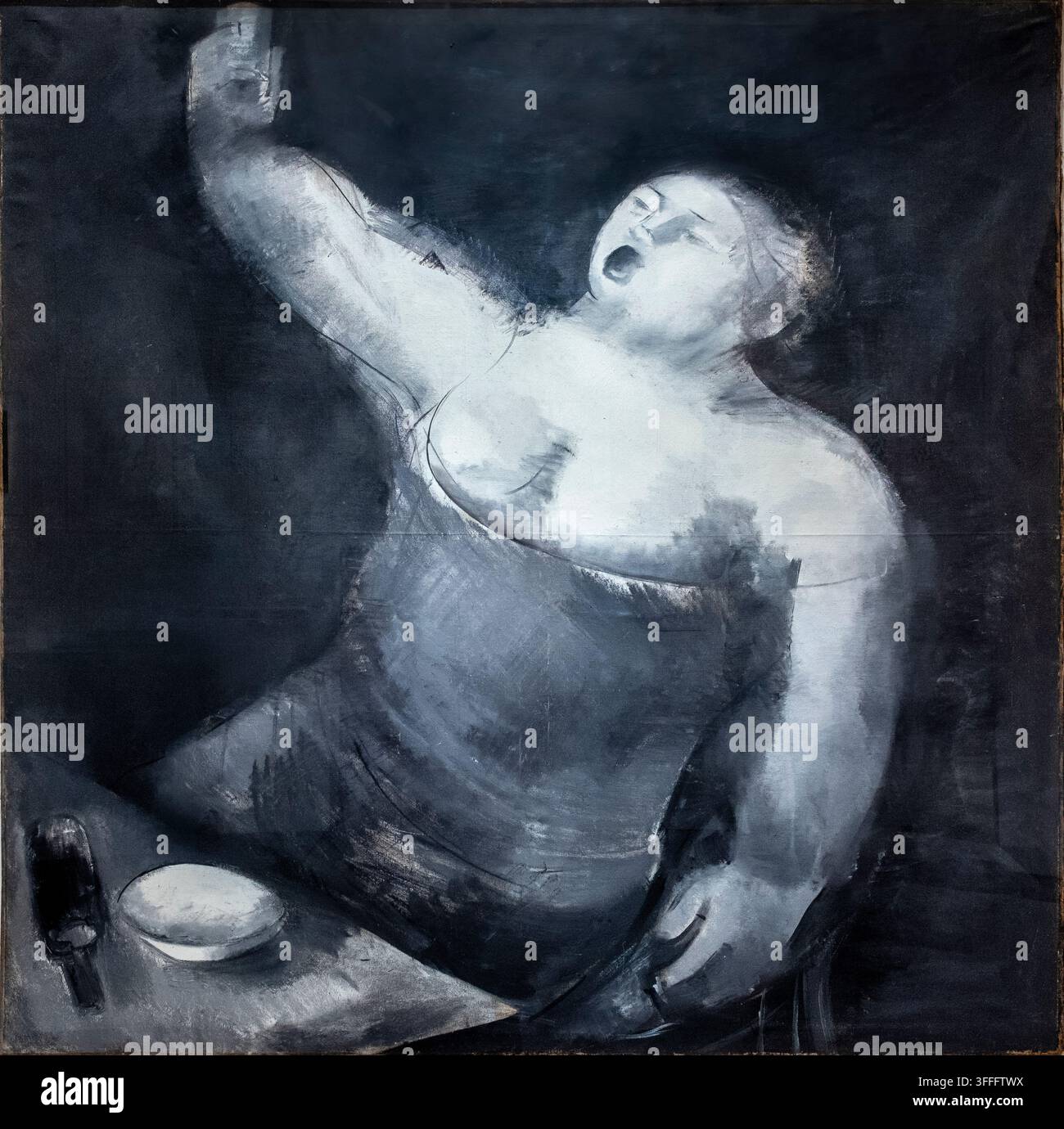 Solomon Nikritin, geb. 1879 - gest. 1935. Trinkende Frau, 1928, Öl auf Leinwand. Museum of Modern Art, Costakis-Sammlung. Griechenland. Stockfoto
